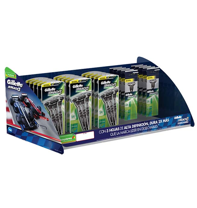 Charola Gillette 2 up